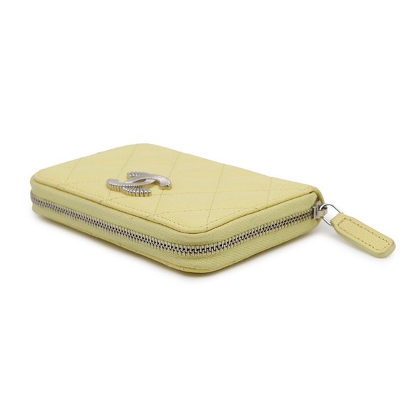CHANEL Yellow Logo Wallet - Picture 2 of 14